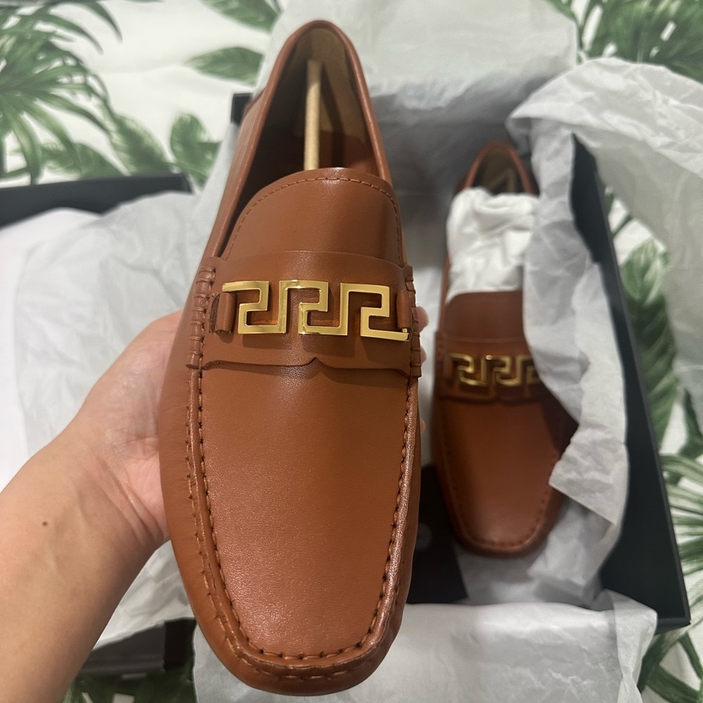 Versace La Greca driving shoe